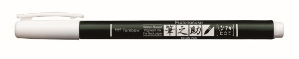 Tombow筆之助耐水性毛筆/ 粉彩色系/ 白色