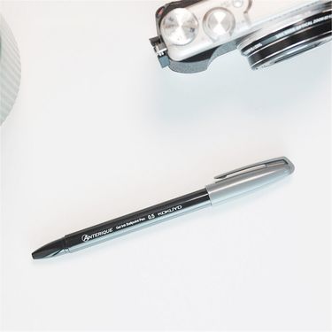 KOKUYO ANTERIQUE中性筆/ 0.5/ 黑灰/ 黑芯