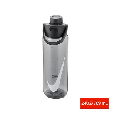 NIKE TR RECHARGE 大口徑水壺 運動水壺 24OZ 隨身杯 環保杯 水瓶 N1004314/ 透明黑