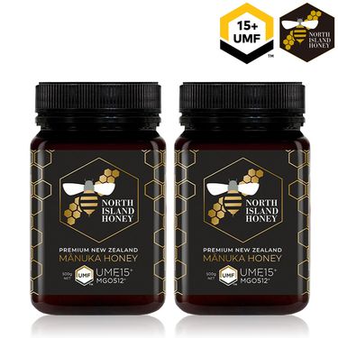 【NORTH ISLAND HONEY】紐西蘭北島麥蘆卡蜂蜜UMF15+/MGO512+/2瓶組(500g/瓶)
