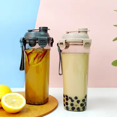 LocknLock樂扣樂扣Tritan珍奶杯/ 680ml/ 奶茶色