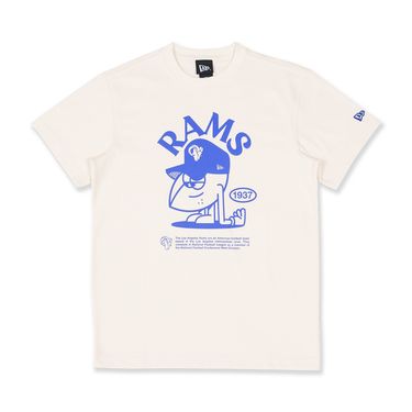 NEW ERA短袖Tee NFL CARTOON洛杉磯公羊/ 象牙白/ M