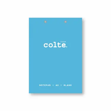 colte上掀式筆記本/ A5/ 100P/ 橫條/ 藍色