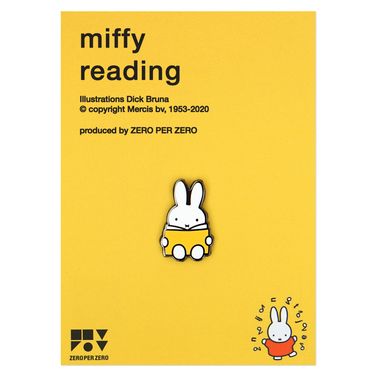 韓國ZERO PER ZERO Miffy 胸章/ 閱讀Miffy