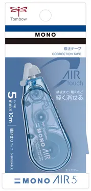 Tombow MONO AIR超省力抛棄式修正帶/ 5mm*10M/ 灰藍色