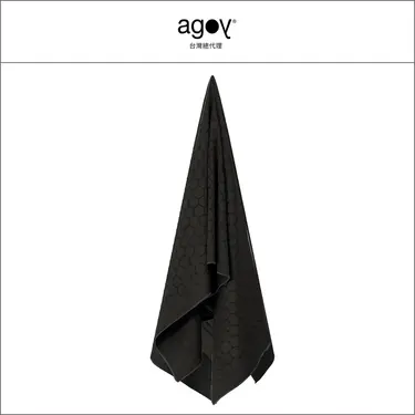 【agoy】Gecko Touch 壁虎鋪巾 Nightfall 夜幕圈圈 石墨黑(含防水袋)