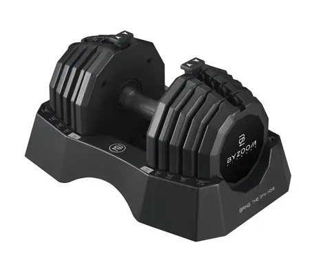 【BYZOOM FITNESS】Classic Series 可調式啞鈴 22.6kg (50LB) 5段重量秒速調整組