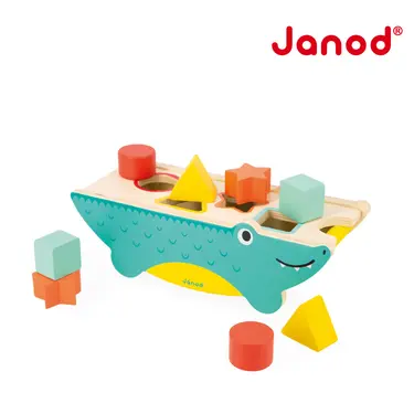 Janod雨林大冒險/ 大嘴鱷魚玩形狀