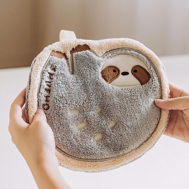 樹可小動物珊瑚絨擦手巾/ 小樹懶