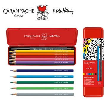 CARAN d'ACHE 2023聖誕限定版KEITH HARING水溶性色鉛筆組/ 11支