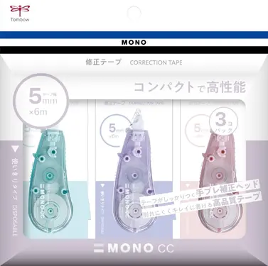 Tombow MONO CC修正帶/ 5mm*6M/ 3入