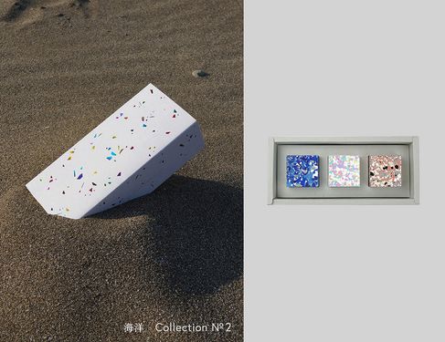 Unto Colorgem顏石蠟筆/ 海洋/ 珍珠+青金石+花崗岩
