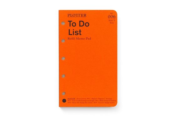 日本 PLOTTER 006 萬用手冊內頁/ Mini5/ 待辦事項