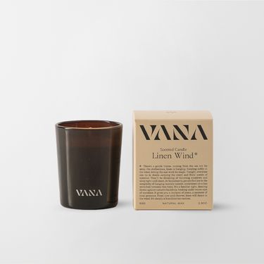 VANA亞麻風拂香氛蠟燭/ 放鬆薰衣草調/ 65g