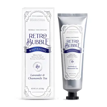 RETRO BUBBLE淨化亮白草本精品牙膏/ 晚安舒緩茶口味/ 100g