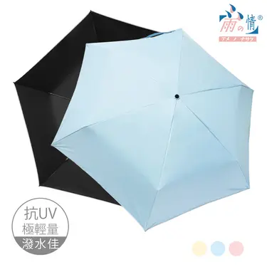 【雨之情】防曬輕棉花羽毛傘 / 藍色