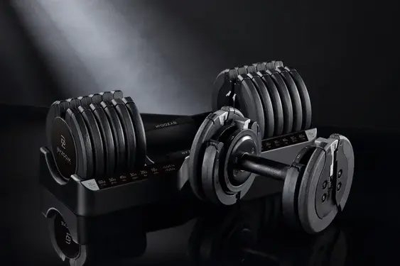 【BYZOOM FITNESS】Pure Series 可調式啞鈴 34kg (75LB) 21段重量秒速調整組