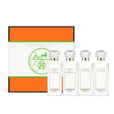 HERMES愛馬仕花園香水禮盒四入組/ 7.5mlX4/ 希瑟花園+尼羅河+李先生+潟湖/ 平行輸入