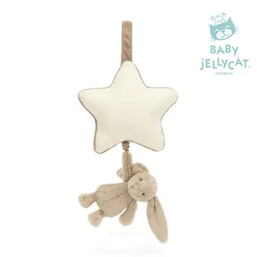 Jellycat拿鐵灰兔音樂鈴