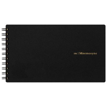 maruman Mnemosyne 5mm方格線圈筆記本/ 長型
