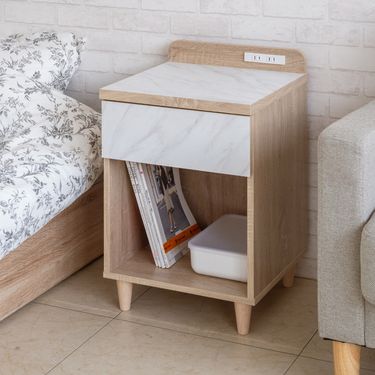 TZUMii奢華質感一抽邊櫃/床頭櫃/抽屜櫃