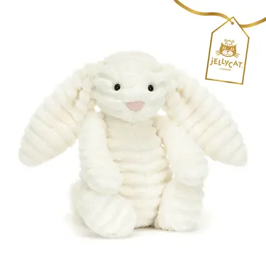 Jellycat奢華致臻安撫兔/ Nimbus翡翠白玫瑰/ 31cm
