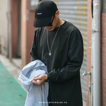 United Athle 5.6oz Long Sleeved 薄長袖/ 黑色/ S