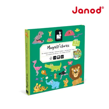 Janod磁鐵故事書/ 非洲動物故事