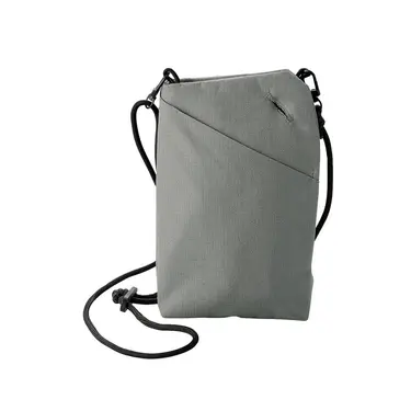 ELECOM輕便隨身拉鍊側背包/ 灰