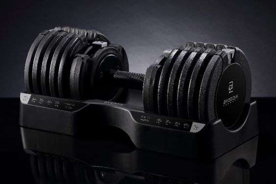 【BYZOOM FITNESS】PURE SERIES 25KG(55LB) 15段重量秒速調整 可調式啞鈴 (黑)