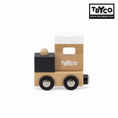 比利時Tryco木製字母火車/ 車頭/ 單入