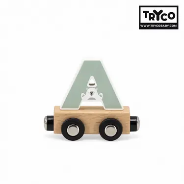 比利時Tryco木製字母火車/ 字母A/ 單入