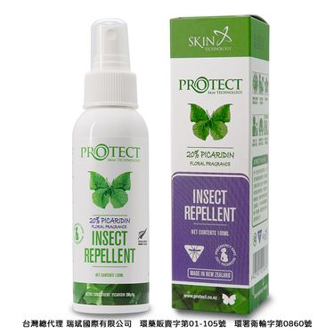 紐西蘭Skin Technology 20%派卡瑞丁瑞斌8H長效防蚊液噴瓶/ 100ml/ 花香