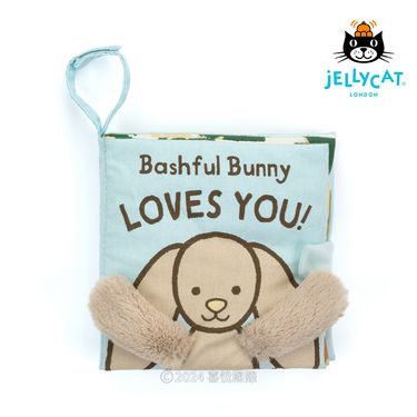 Jellycat感官布書尾巴書/ Bashful Bunny Loves You Book兔兔愛你