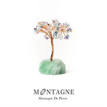 MONTAGNE原礦水晶樹/ 彩螢石/ 淨化。增強/ 一般無燈