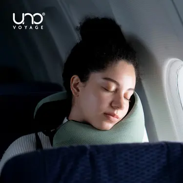 UNO VOYAGE UNO® Knit織麻旅行頸枕/ 威尼斯綠