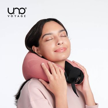 UNO VOYAGE UNO® Knit織麻旅行頸枕/ 伊斯坦堡紅