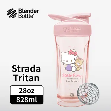 BlenderBottle Strada Tritan三麗鷗Sanrio凱蒂貓按壓式環保水壺/ 28oz/ 828ml