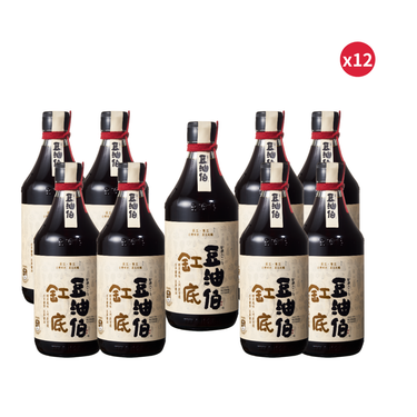 豆油伯缸底醬油/ 500ml/ 12入