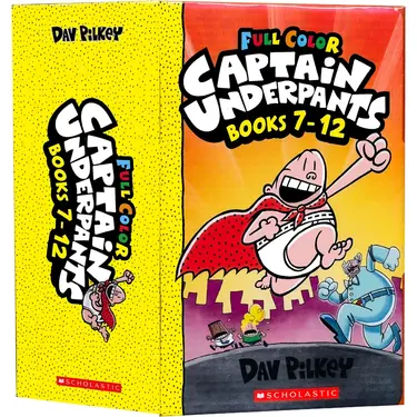 Captain Underpants 7-12: Color Edition Boxed Set (6冊合售)