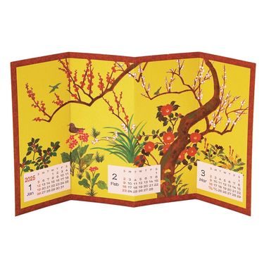 Sanrio和風卡片/ JXJ 25-4/ 月曆四季花種