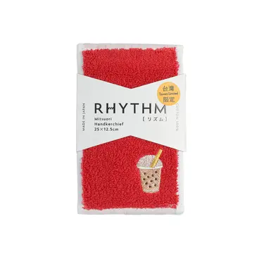 伊織普普風三折手帕巾/ 台灣限定/ 珍珠奶茶