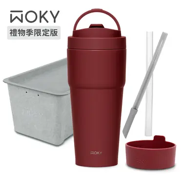 WOKY沃廚渾圓杯/ 770ml/ 紙塑版禮盒/ 普洱/ 附保護底墊