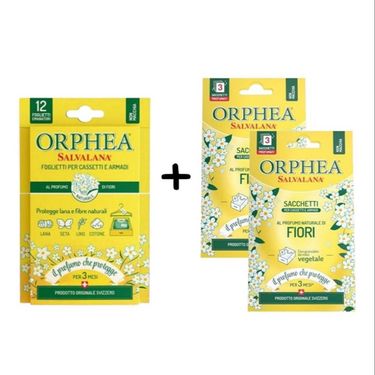 義大利ORPHEA歐菲雅 全面櫥櫃衣物保護優惠組(經典花香)