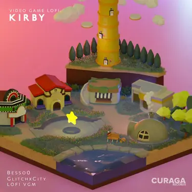 Video Game LoFi: Kirby (Sakura Pink Swirl Vinyl)