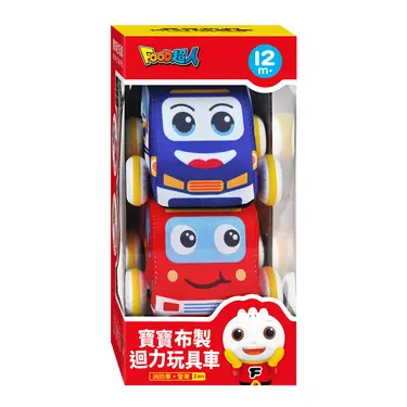 Food超人寶寶布製迴力玩具車/ 消防車/ 警車