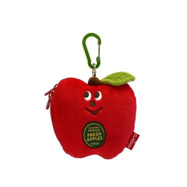 GLADEE新版附拉鍊蘋果造型票卡包