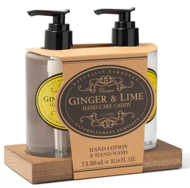 英國 Naturally European 洗手乳+護膚乳組合/ 薑&萊姆/ 二入組