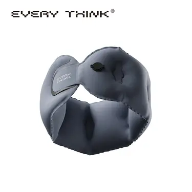 EVERY THINK 捲捲充氣護頸枕/ 深藍