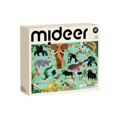 MiDeer學習拼圖/ 非洲動物/ 126pcs
